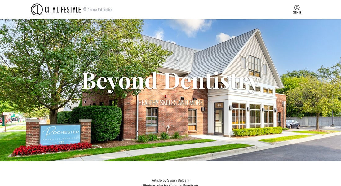 Beyond Dentistry Article
