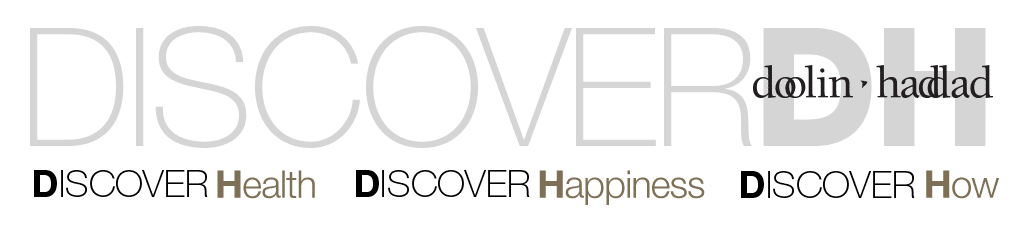 Header-Services1 Banner with the words "Discover Doolin Haddad," "Discover Health," "Discover Happiness," "Discover How"