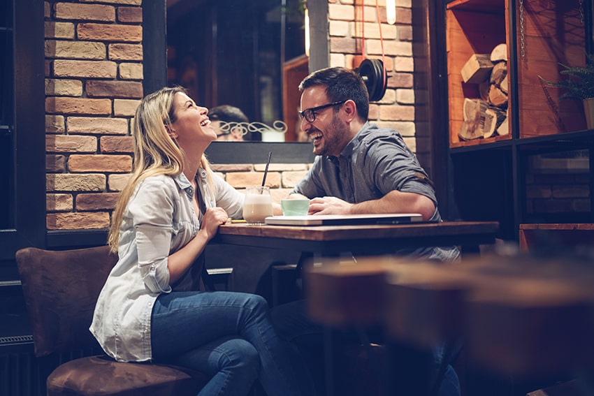 Dating makes you smile-min Lovely couple on a date