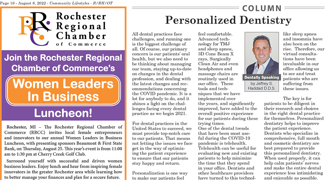 Personalized Dentistry