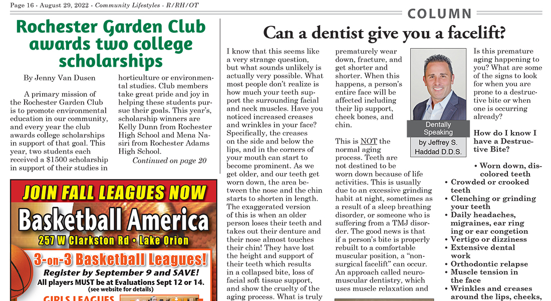 Can a dentist give you a facelift